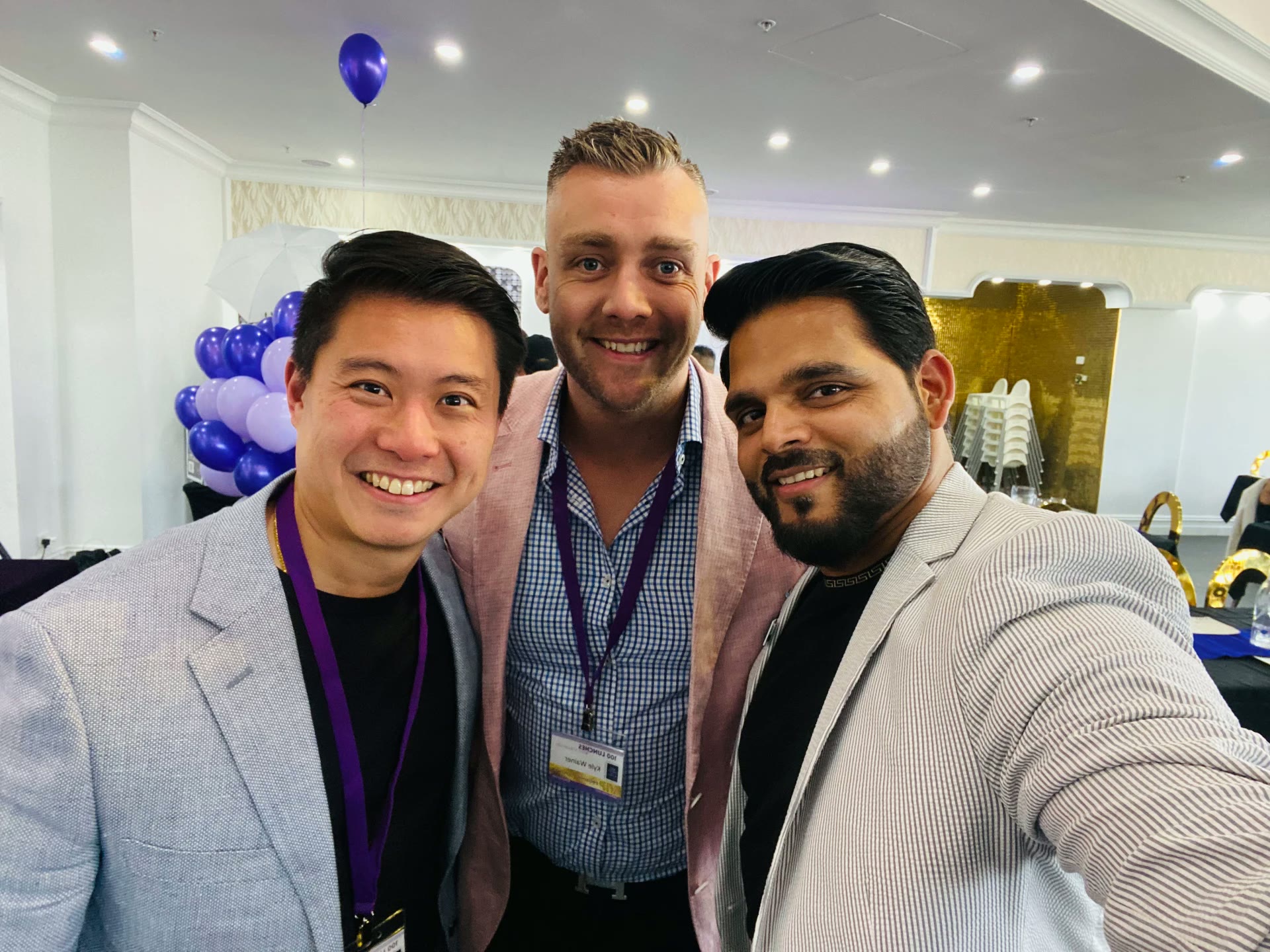 Irshad with fellow founders at a Melbourne meetup