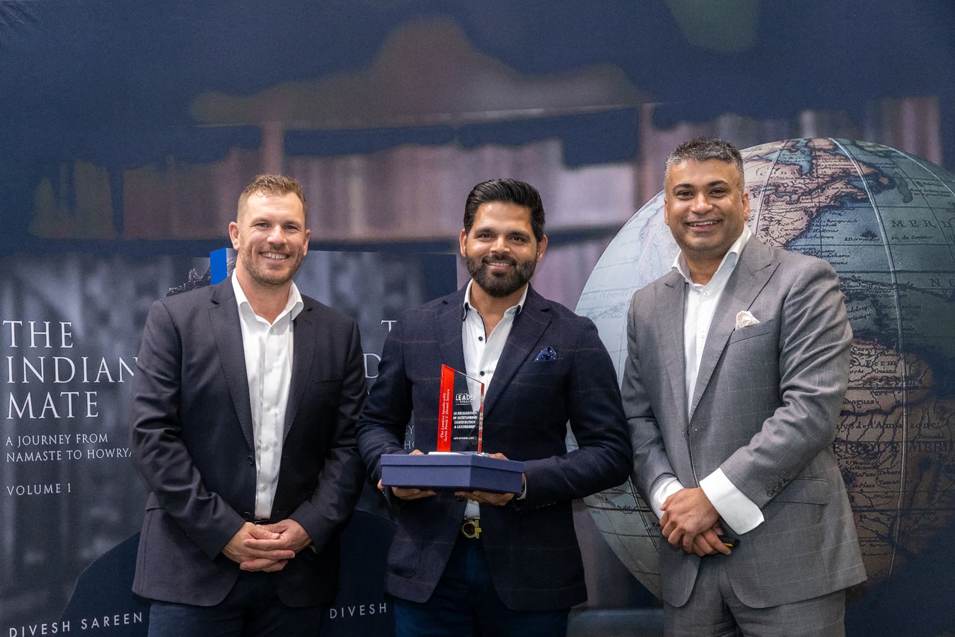 Irshad Siddiqui receiving The Leader Speaks recognition